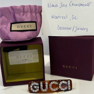 Crystal Gucci single hair clip